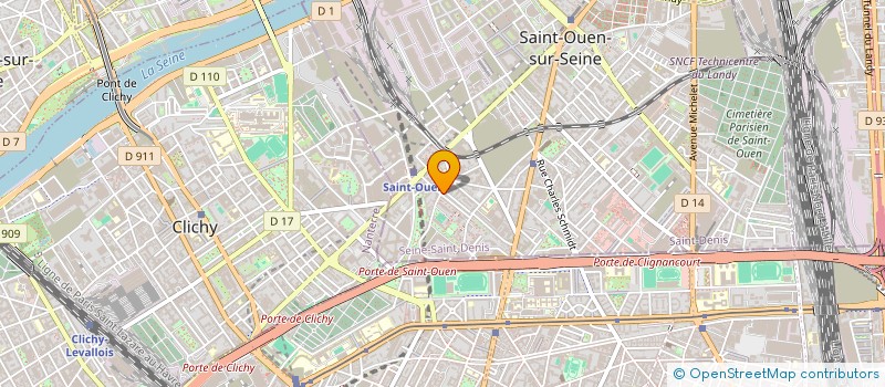 localisation de l'entreprise INDIVISION BOUKHALFA MOHAMED HARAIGUE DJAMEL  SAINT-OUEN-SUR-SEINE