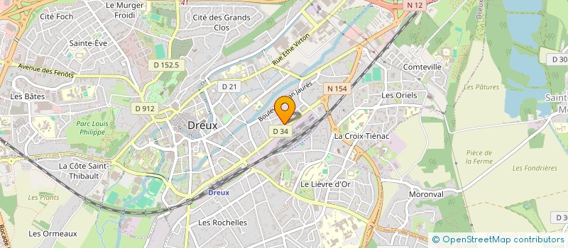 localisation de l'entreprise INDIVISION BOULAABA GRANGEON  DREUX