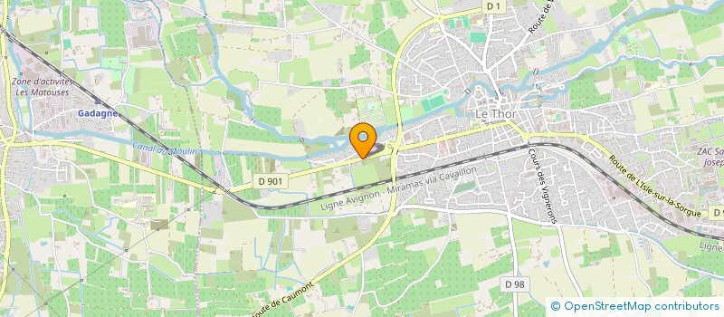 localisation de l'entreprise INDIVISION BOULANCIER MATHIEU  LE THOR