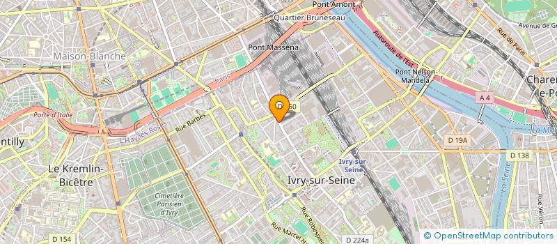 localisation de l'entreprise INDIVISION BOULDOIRES JEAN-MARC / TRINH CELINE  IVRY-SUR-SEINE