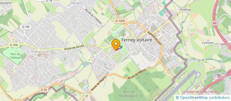 localisation de l'entreprise INDIVISION BOULLEAU-GOURGAUD à FERNEY-VOLTAIRE