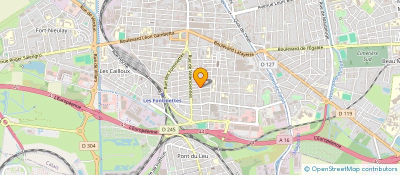 localisation de l'entreprise INDIVISION BOULMONT-LANGLOIS  CALAIS