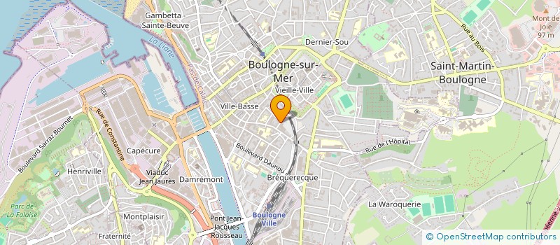 localisation de l'entreprise INDIVISION BOULOGNE-SUR-MER JOLLY FLAHAUT à BOULOGNE-SUR-MER