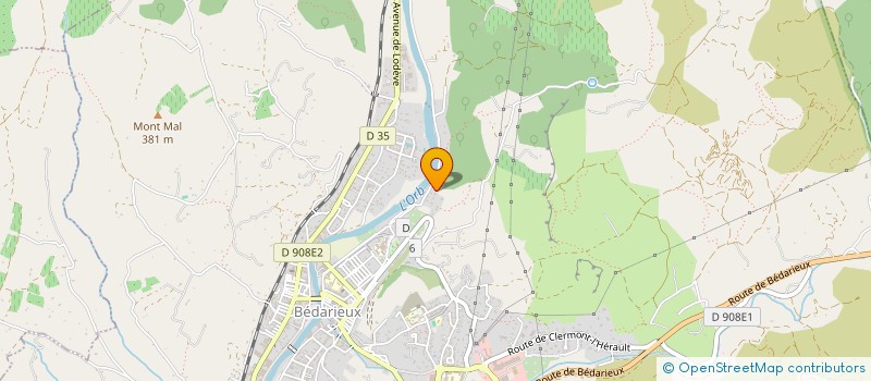 localisation de l'entreprise INDIVISION BOUMARD  BEDARIEUX