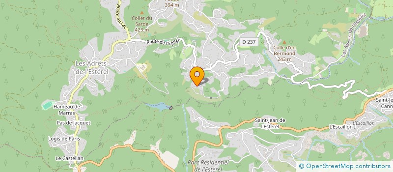 localisation de l'entreprise INDIVISION BOUQUET BRAVO  LES ADRETS-DE-L'ESTEREL