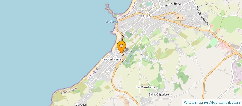 localisation de l'entreprise INDIVISION BOURCAULT CHRISTOPHE ET ERIC  ERQUY