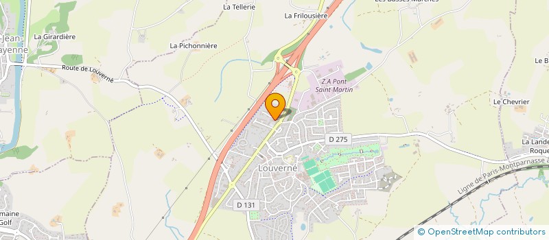 localisation de l'entreprise INDIVISION BOURDAIS  LOUVERNE