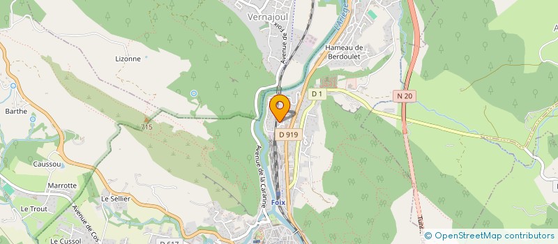 localisation de l'entreprise INDIVISION BOUREAU BERNIER à FOIX