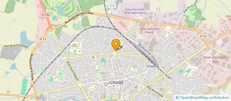 localisation de l'entreprise INDIVISION BOURGEOIS FREDERIC ET PIERRE à CHOLET