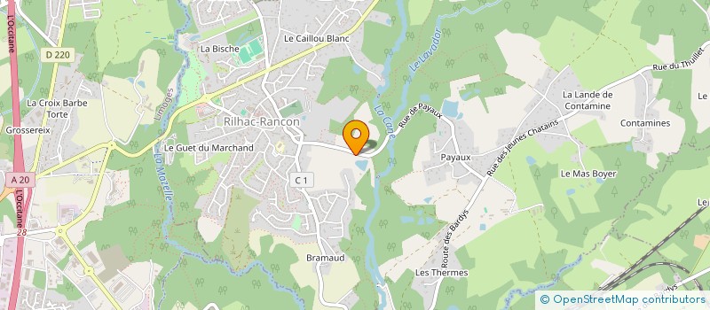 localisation de l'entreprise INDIVISION BOURGEX MONNERIE  RILHAC-RANCON