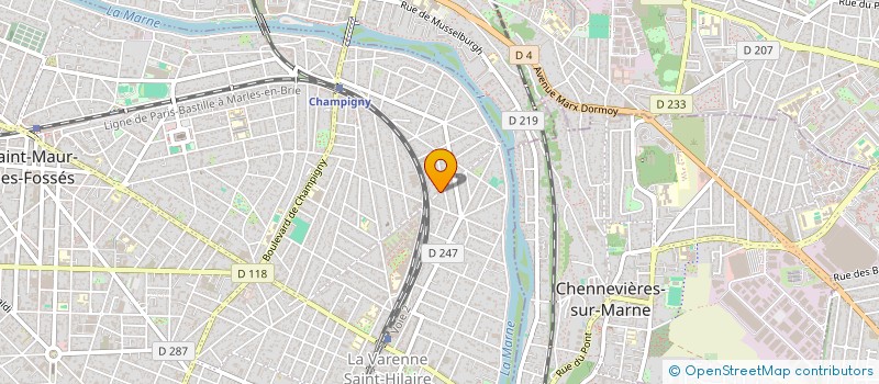 localisation de l'entreprise INDIVISION BOURIGAULT FLORA ET SCHUTZ LAURENT à SAINT-MAUR-DES-FOSSES