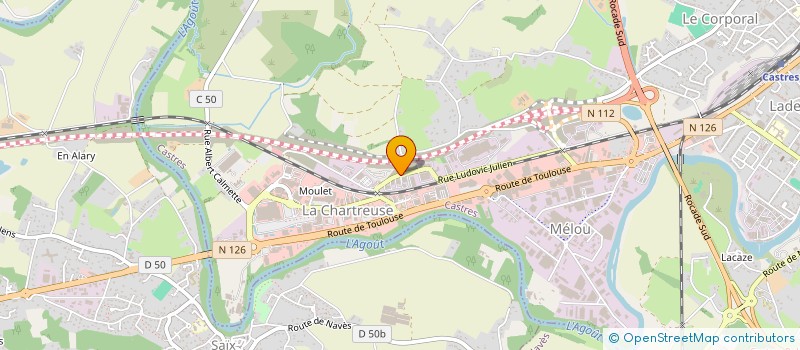 localisation de l'entreprise INDIVISION BOURJADE FRERES  CASTRES