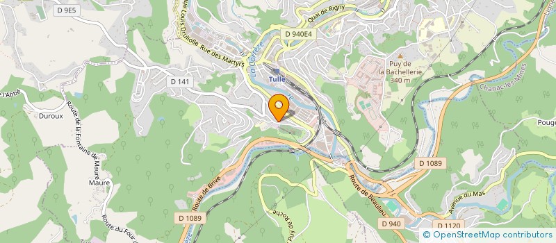 localisation de l'entreprise INDIVISION BOURNAS LUCET  TULLE