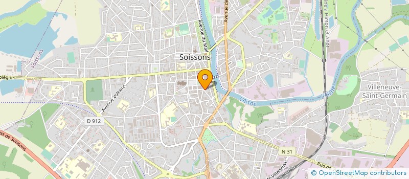 localisation de l'entreprise INDIVISION BOURQUENC ARAGON à SOISSONS