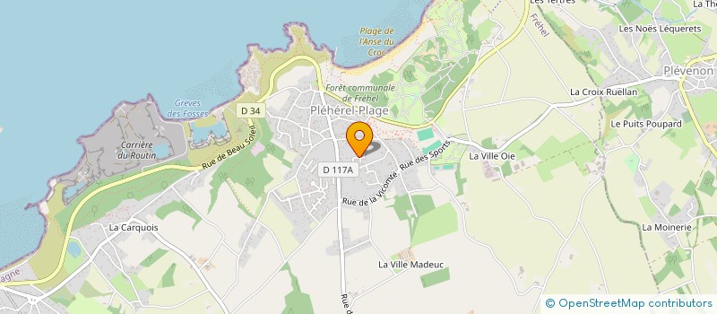 localisation de l'entreprise INDIVISION BOURREAU EVANNO  FREHEL