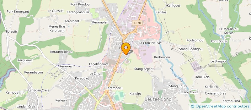 localisation de l'entreprise INDIVISION BOURRY GUILLOU  CONCARNEAU