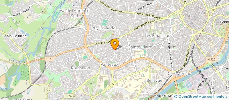 localisation de l'entreprise INDIVISION BOUS à LIMOGES