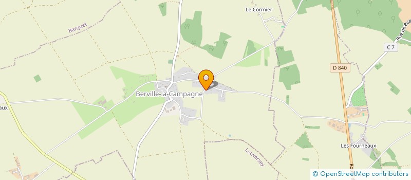 localisation de l'entreprise INDIVISION BOUSQUENAUD ALEXANDRE ET VIRGINIE  BERVILLE-LA-CAMPAGNE