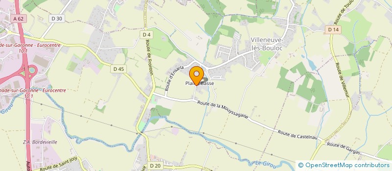 localisation de l'entreprise INDIVISION BOUSQUET  VILLENEUVE-LES-BOULOC