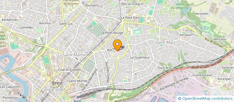 localisation de l'entreprise INDIVISION BOUSSETTA-QUEMENEUR à BREST
