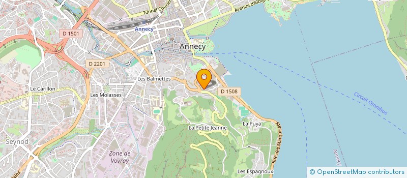 localisation de l'entreprise INDIVISION BOUTEILLER ET BUCHART à ANNECY