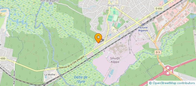 localisation de l'entreprise INDIVISION BOUTET-GROISARD  BIGANOS