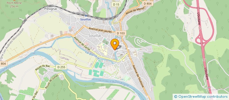 localisation de l'entreprise INDIVISION BOUYJOU à SOUILLAC