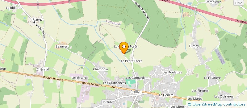 localisation de l'entreprise INDIVISION BOZONNET  CURTAFOND