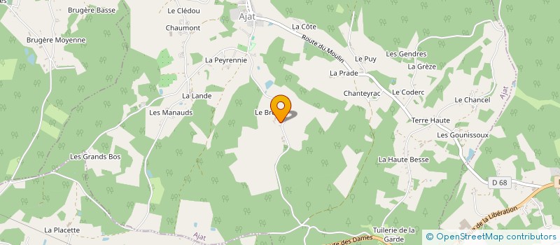 localisation de l'entreprise INDIVISION BRACHET à AJAT