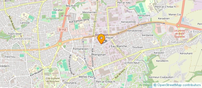 localisation de l'entreprise INDIVISION BRAMOULLE DE SAINT PIERRE à BREST