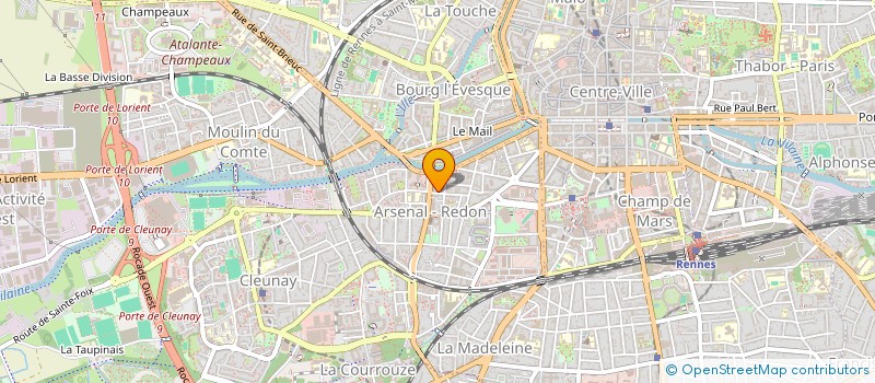 localisation de l'entreprise INDIVISION BRAQUIER - HARDY  RENNES