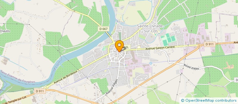 localisation de l'entreprise INDIVISION BRARD  SAINTE-LIVRADE-SUR-LOT