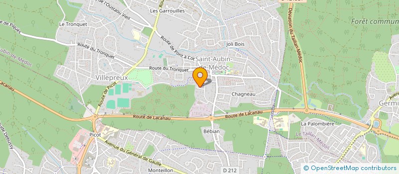 localisation de l'entreprise INDIVISION BRESSY  SAINT-AUBIN-DE-MEDOC