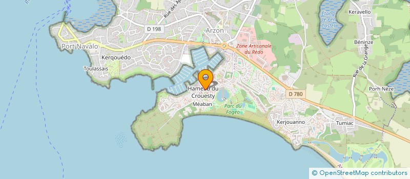 localisation de l'entreprise INDIVISION BRETAGNE  ARZON