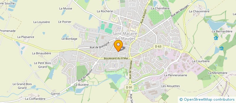 localisation de l'entreprise INDIVISION BRETAUDEAU CLEMENT à SEVREMOINE