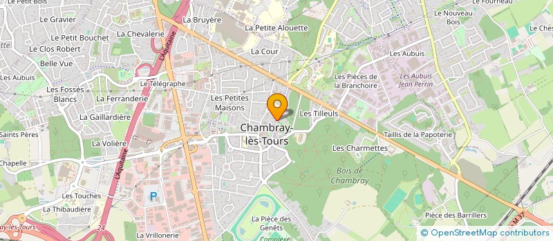 localisation de l'entreprise INDIVISION BRETON-PICHOT  CHAMBRAY-LES-TOURS