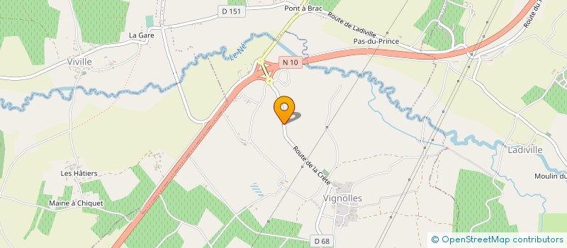 localisation de l'entreprise INDIVISION BRIAND à LIGNIERES-AMBLEVILLE