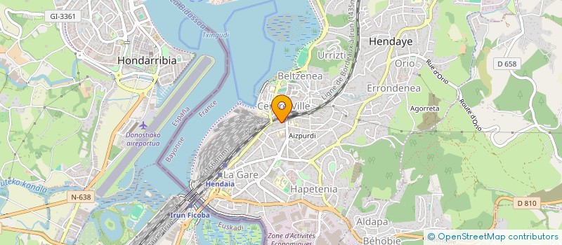 localisation de l'entreprise INDIVISION BRIDOUX-TOURNIER  HENDAYE