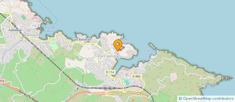 localisation de l'entreprise INDIVISION BRIQUET-LATRECHE  PORT-VENDRES