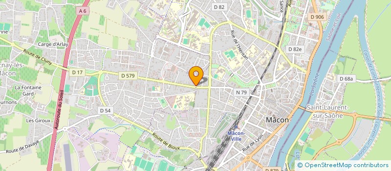 localisation de l'entreprise INDIVISION BRIVET  MACON