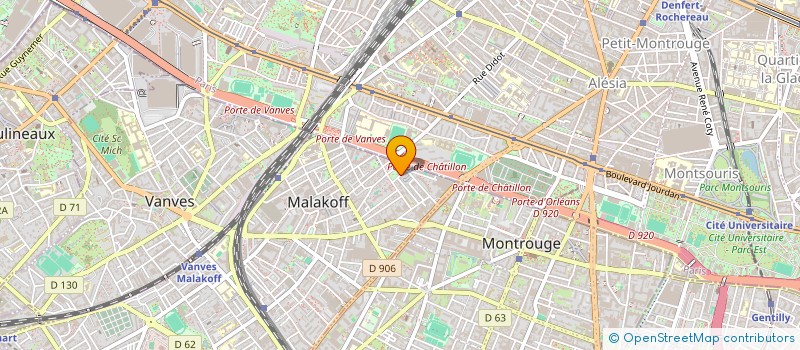 localisation de l'entreprise INDIVISION BROCHE  MALAKOFF