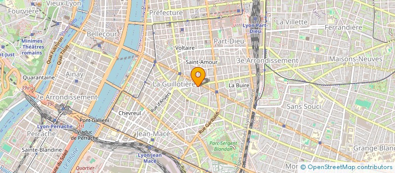 localisation de l'entreprise INDIVISION BRONDEL  LYON