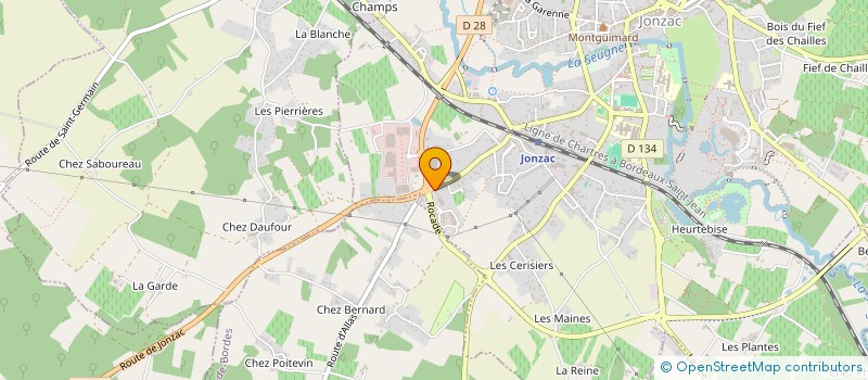 localisation de l'entreprise INDIVISION BROSSARD  JONZAC