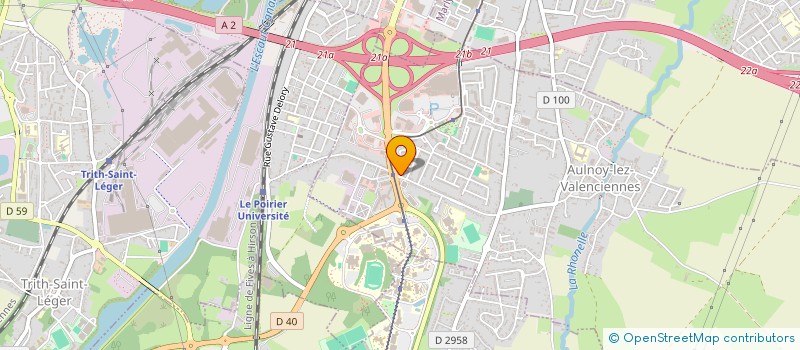 localisation de l'entreprise INDIVISION BROSSARD JESUPRET  AULNOY-LEZ-VALENCIENNES