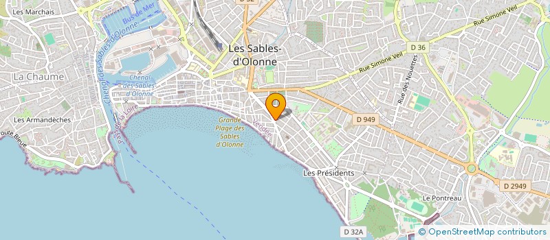 localisation de l'entreprise INDIVISION BROSSARD-KEVKHAIAN à LES SABLES D'OLONNE