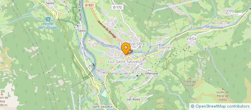 localisation de l'entreprise INDIVISION BRU FAGET GINESTE  LUZ-SAINT-SAUVEUR