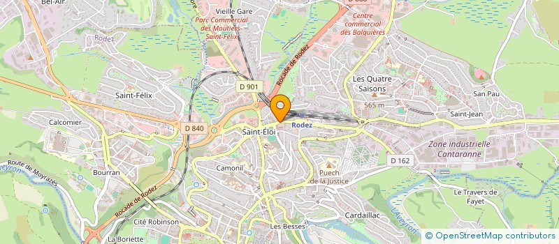 localisation de l'entreprise INDIVISION BRU-ROUANET  RODEZ