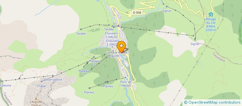 localisation de l'entreprise INDIVISION BRUCHEC FIORESE  ALLOS