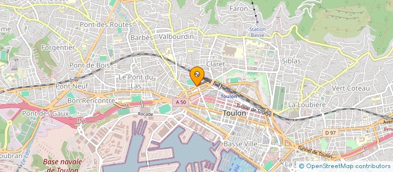 localisation de l'entreprise INDIVISION BRUEL  TOULON