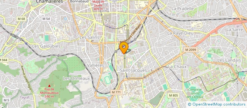 localisation de l'entreprise INDIVISION BRUEL JEAN JACQUES ET FRANCOISE  CLERMONT-FERRAND